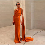 Nora Elegant Open-Back Satin Maxi Dress – product detail view 2