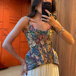 Haven Elegant Floral Open-Back Top – primary product view