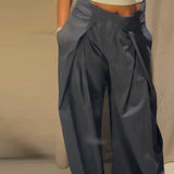 Striped Pleated Trousers with High Waist – product detail view 4