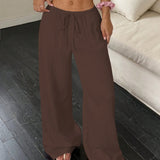 Pleated Wide Leg Trousers with High Waist – product detail view 11