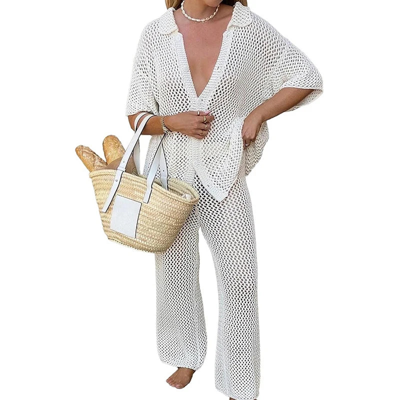 Elodie Flattering Knit Beach Cover-Up – product detail view 2