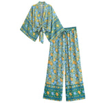 Nina Lightweight Floral Wide-Leg Beach Trouser Set – product detail view 5