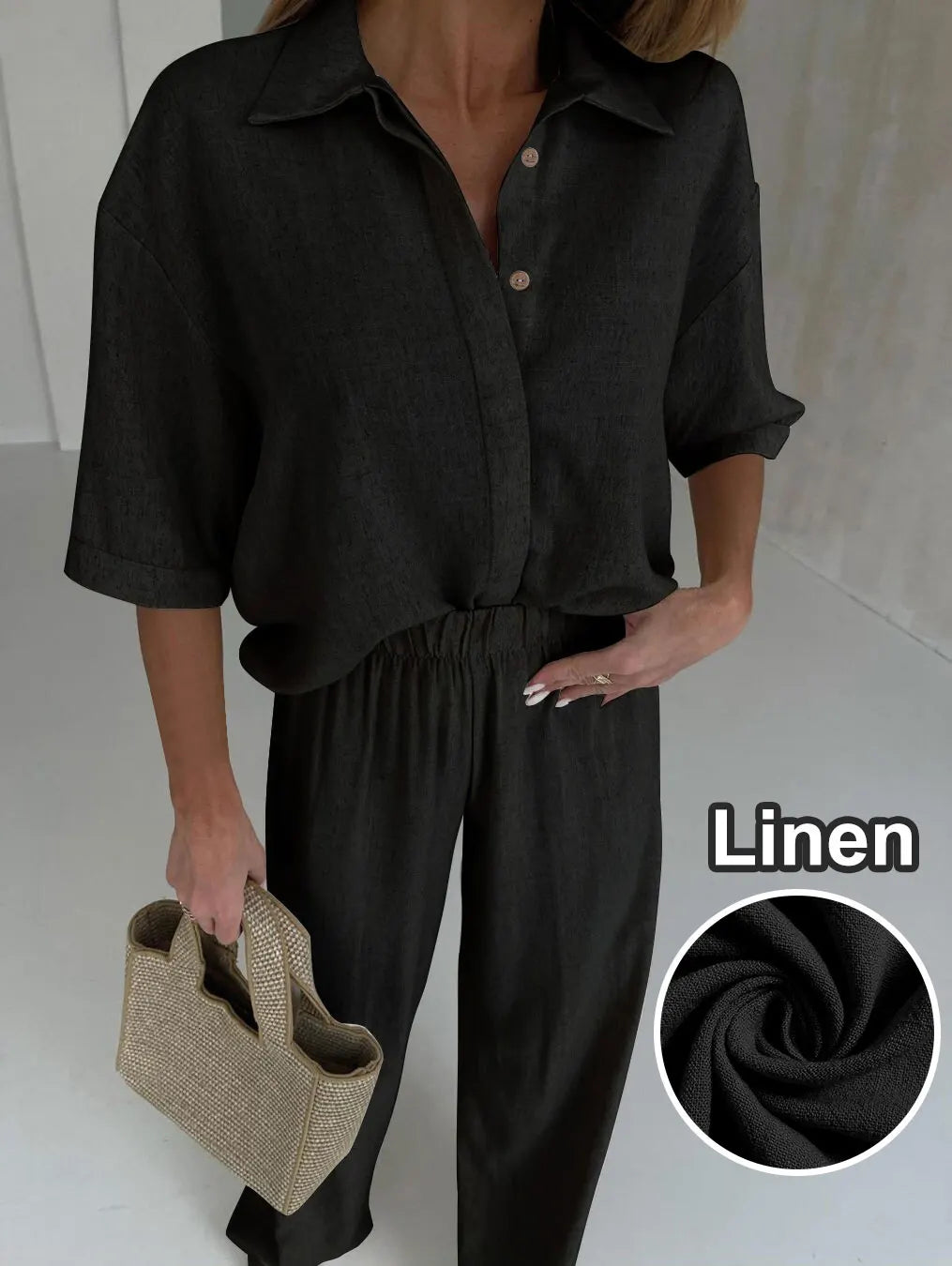 Vale Relaxed Linen Trouser Set – product detail view 6