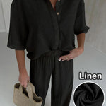 Vale Relaxed Linen Trouser Set – product detail view 6