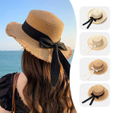 Lola Versatile Bow-Detail Straw Sun Hat – primary product view