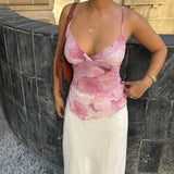 Flora Floral Mesh Camisole Top