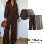 Blaire Relaxed Two-Piece Trouser Set – primary product view