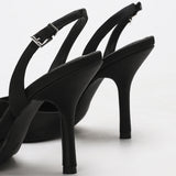 Slingback Heels with Pointed Toe