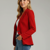 Alma Tailored Single-Button Blazer