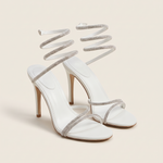Alba Elegant Ankle-Strap Everyday Sandals — White variant