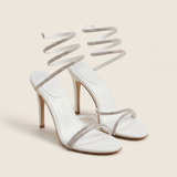 Alba Elegant Ankle-Strap Everyday Sandals — White variant