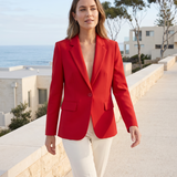 Alma Tailored Single-Button Blazer – Australian lifestyle view