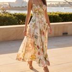 Aria Elegant Floral Halter Maxi Dress — Sydney lifestyle
