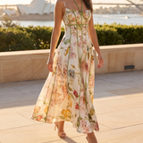 Aria Elegant Floral Halter Maxi Dress — Sydney lifestyle