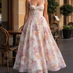 Aria Elegant Floral Halter Maxi Dress — Melbourne lifestyle