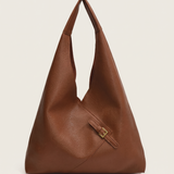 Aria Lychee-Texture 2-in-1 Shoulder Bag Set — Brown variant