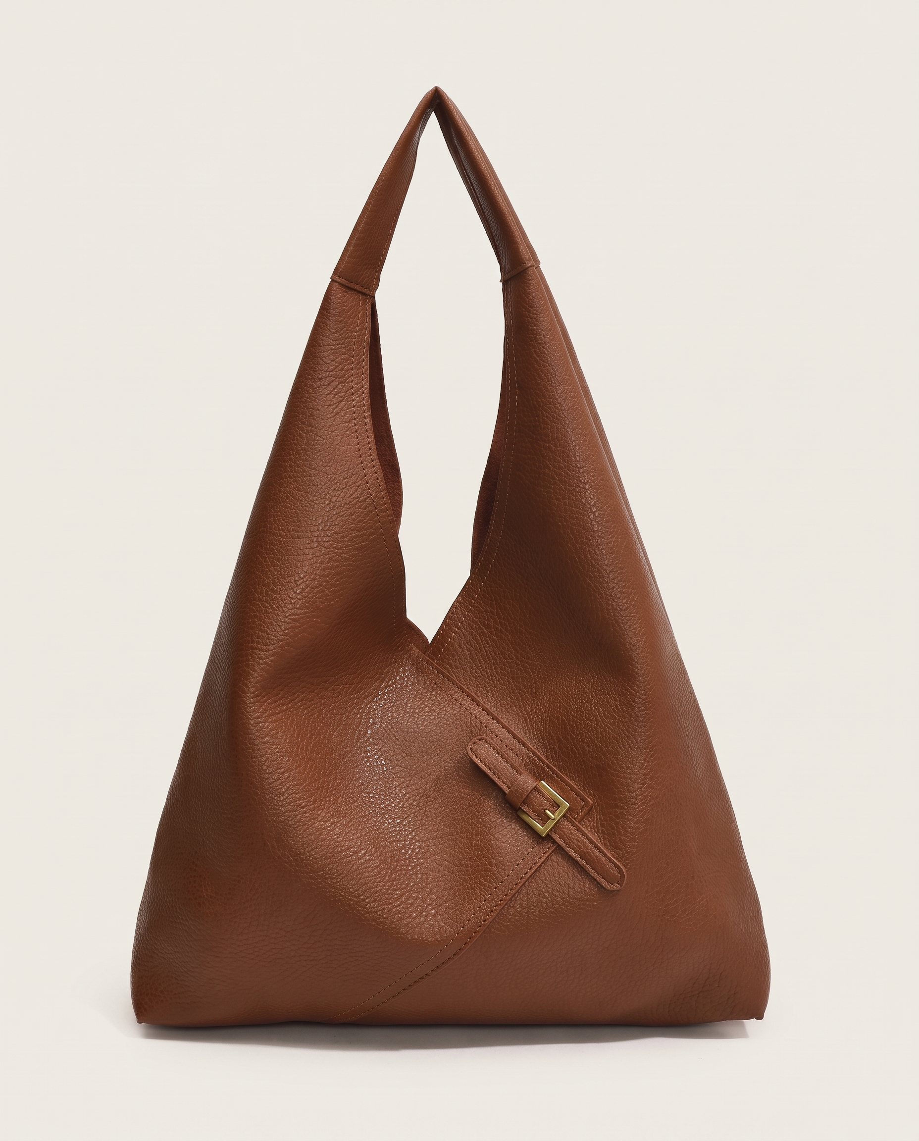 Aria Lychee-Texture 2-in-1 Shoulder Bag Set — Brown variant