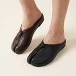 Aster Classic Split-Toe Flat Mules — Australian studio lifestyle view