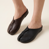 Aster Classic Split-Toe Flat Mules — Australian studio lifestyle view