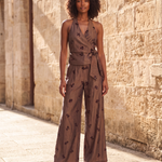 Beaded Halter Top and Wide Leg Trouser Set — lifestyle 2