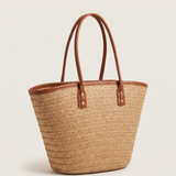 Belle Versatile Woven Straw Crossbody Bag — Khaki variant