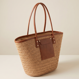 Belle woven straw bag – studio product detail