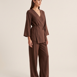 Blaire Relaxed Two-Piece Trouser Set – three-quarter view