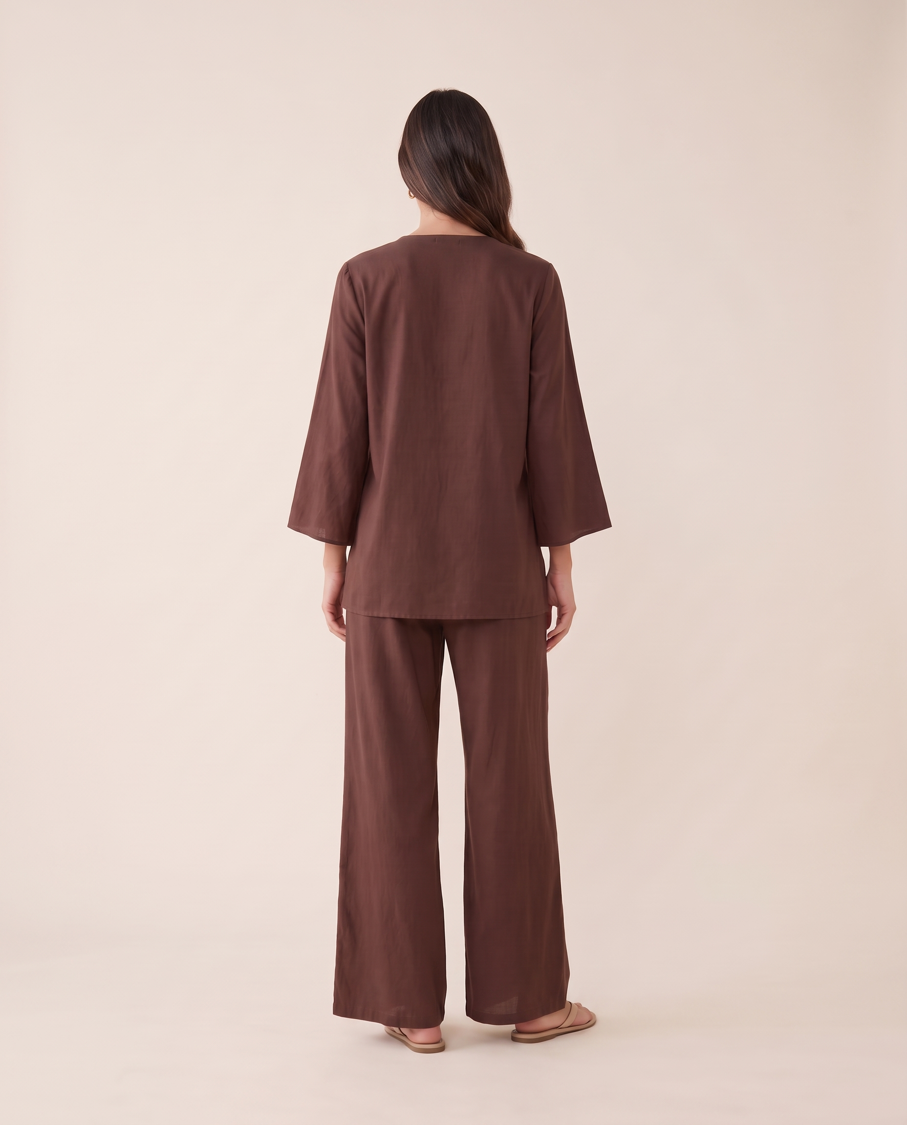 Blaire Relaxed Two-Piece Trouser Set – back
