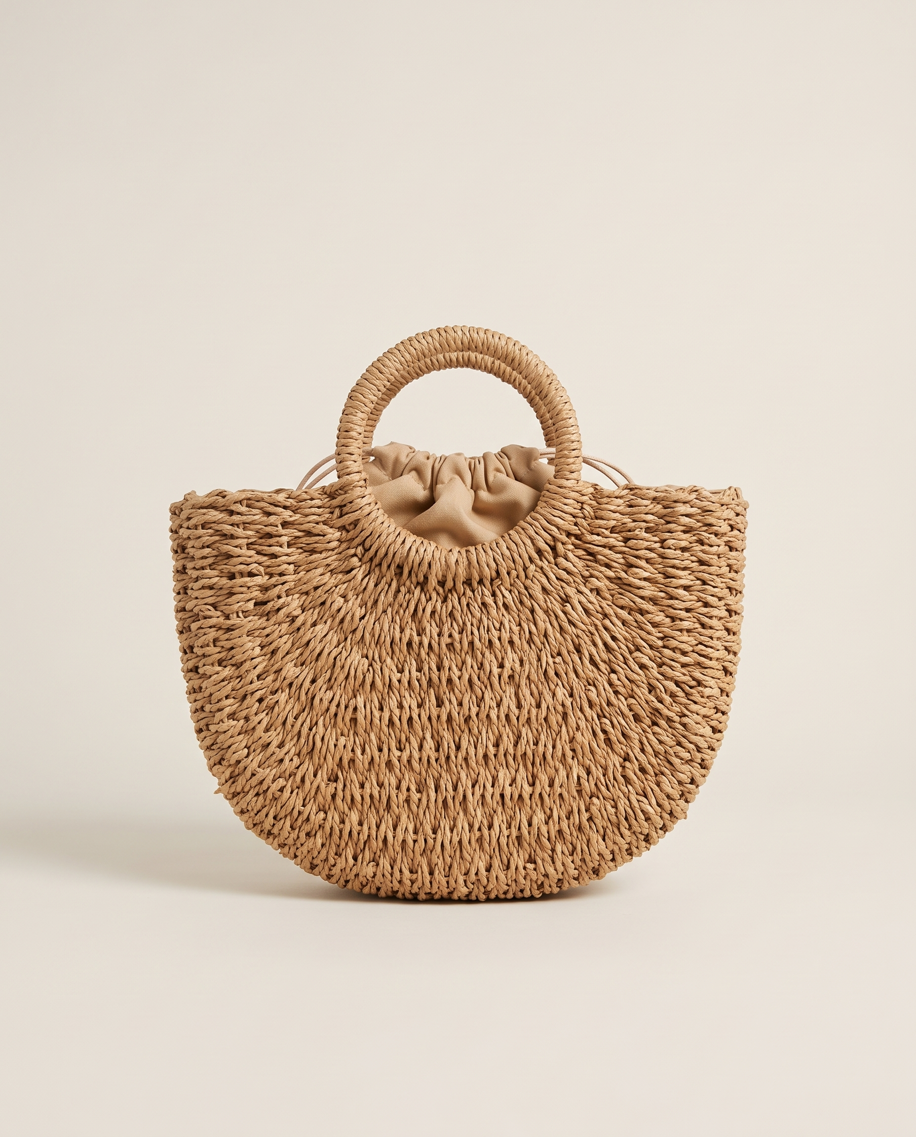 Blake Versatile Straw Tote Bag — Khaki — Medium, No Strap variant
