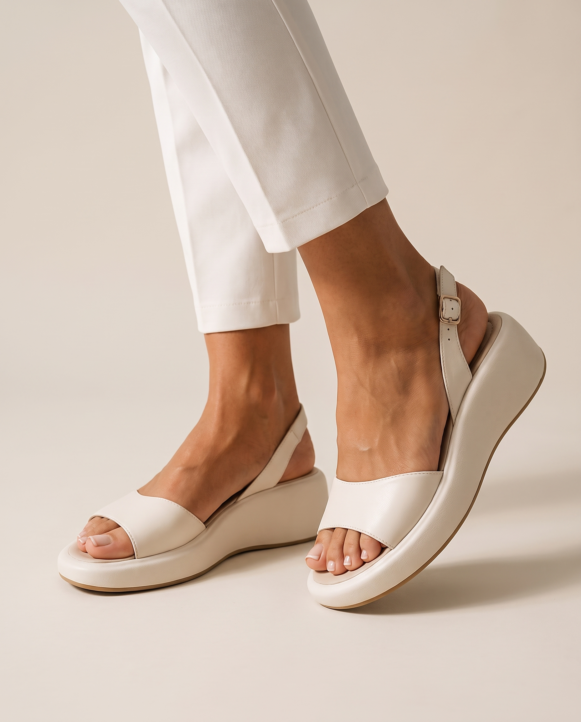 Brea Classic Open-Toe Everyday Sandals — model view