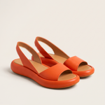 Brea Classic Open-Toe Everyday Sandals — Orange variant