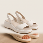 Brea Classic Open-Toe Everyday Sandals — White variant