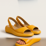Brea Classic Open-Toe Everyday Sandals — Yellow variant