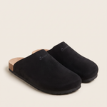 Bronte Elegant Closed-Toe Faux-Suede Clogs — Black variant