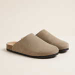 Bronte Elegant Closed-Toe Faux-Suede Clogs — Khaki variant