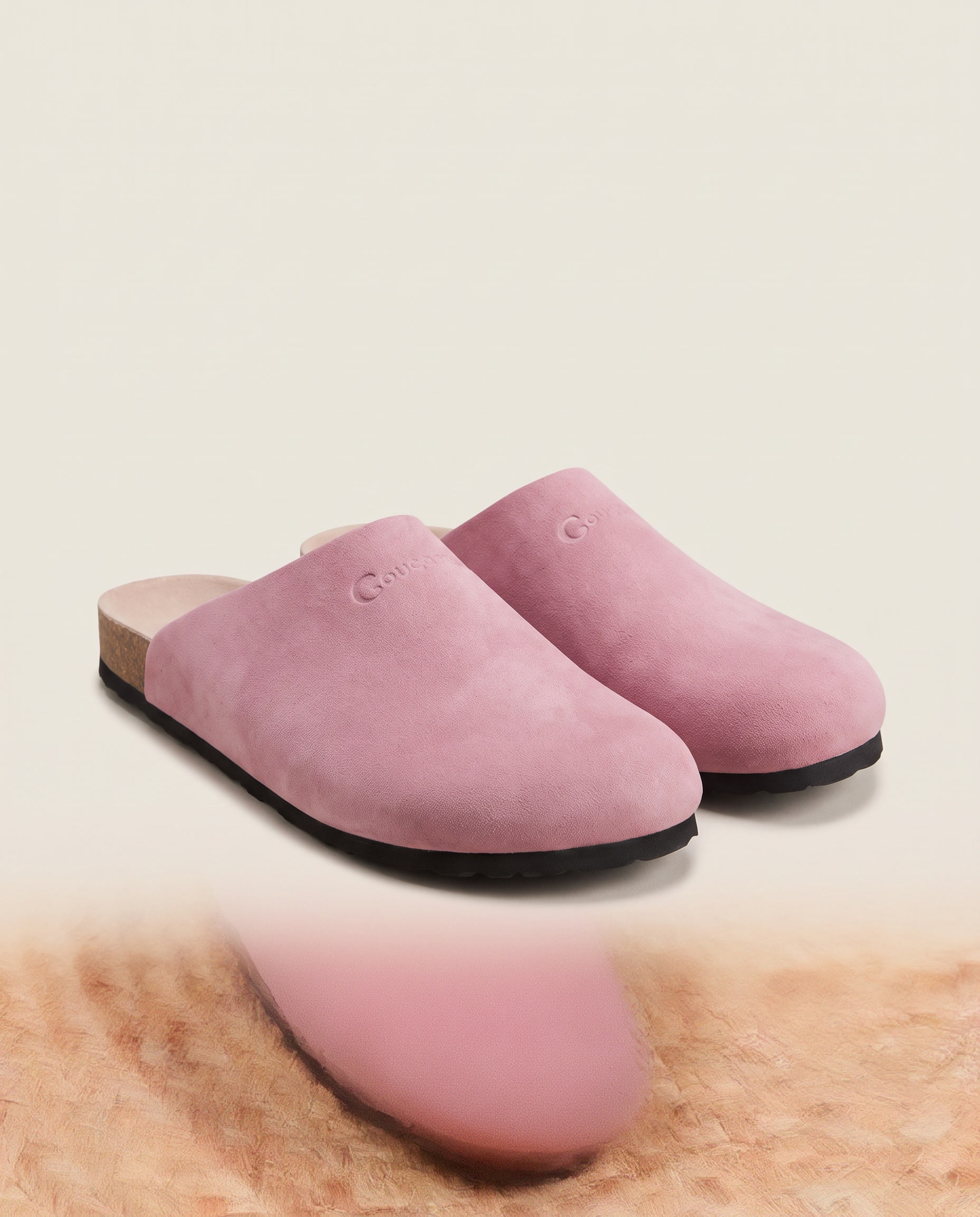 Bronte Elegant Closed-Toe Faux-Suede Clogs — Pink variant