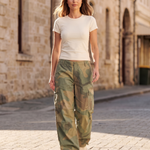 Camouflage Wide Leg Cargo Pants in Camouflage – Australian street lifestyle