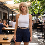 Pleated Front High Waist Tailored Shorts – Work Office Dress Shorts — Australian lifestyle