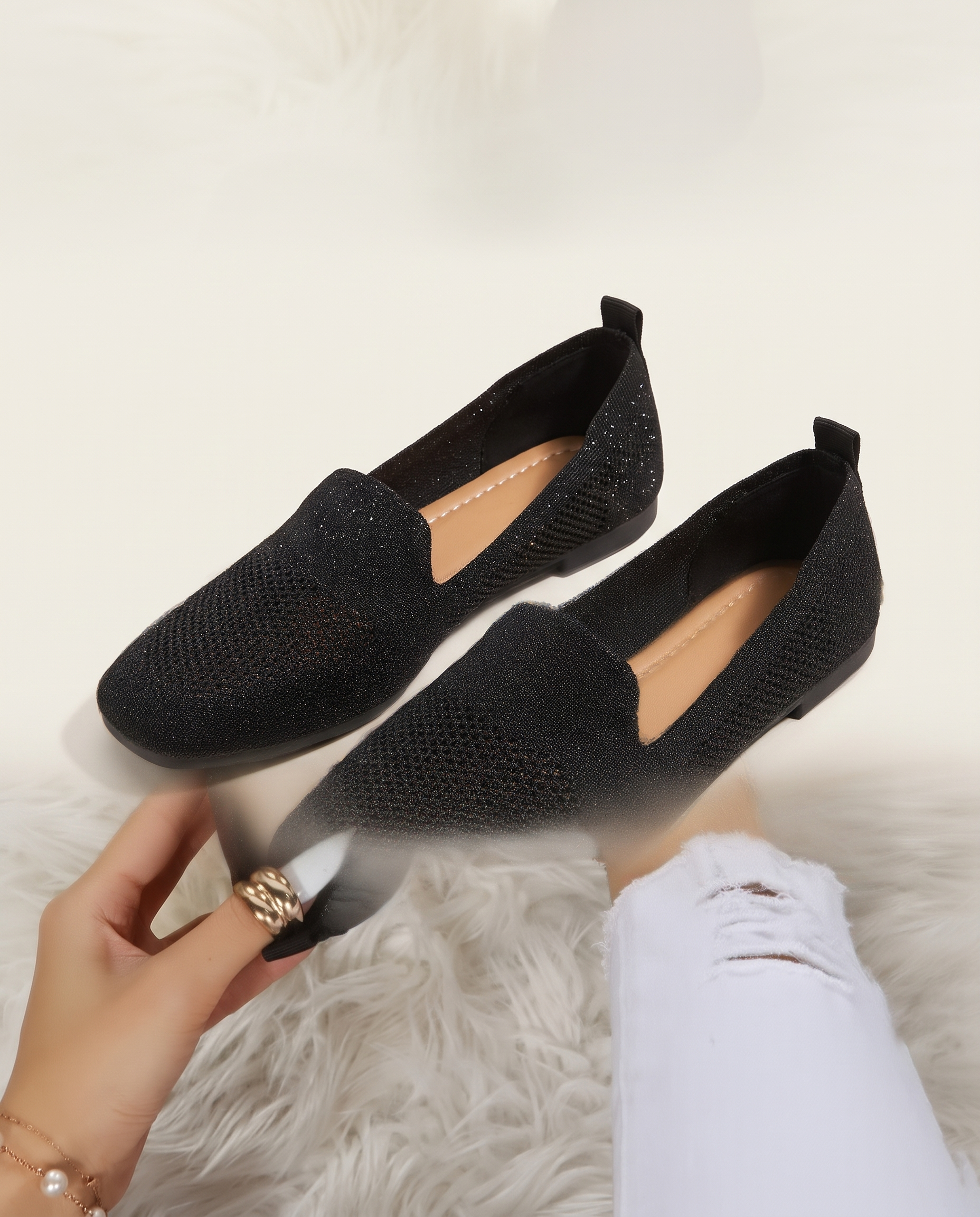 Clara Classic Everyday Slip-On Shoes — Black variant