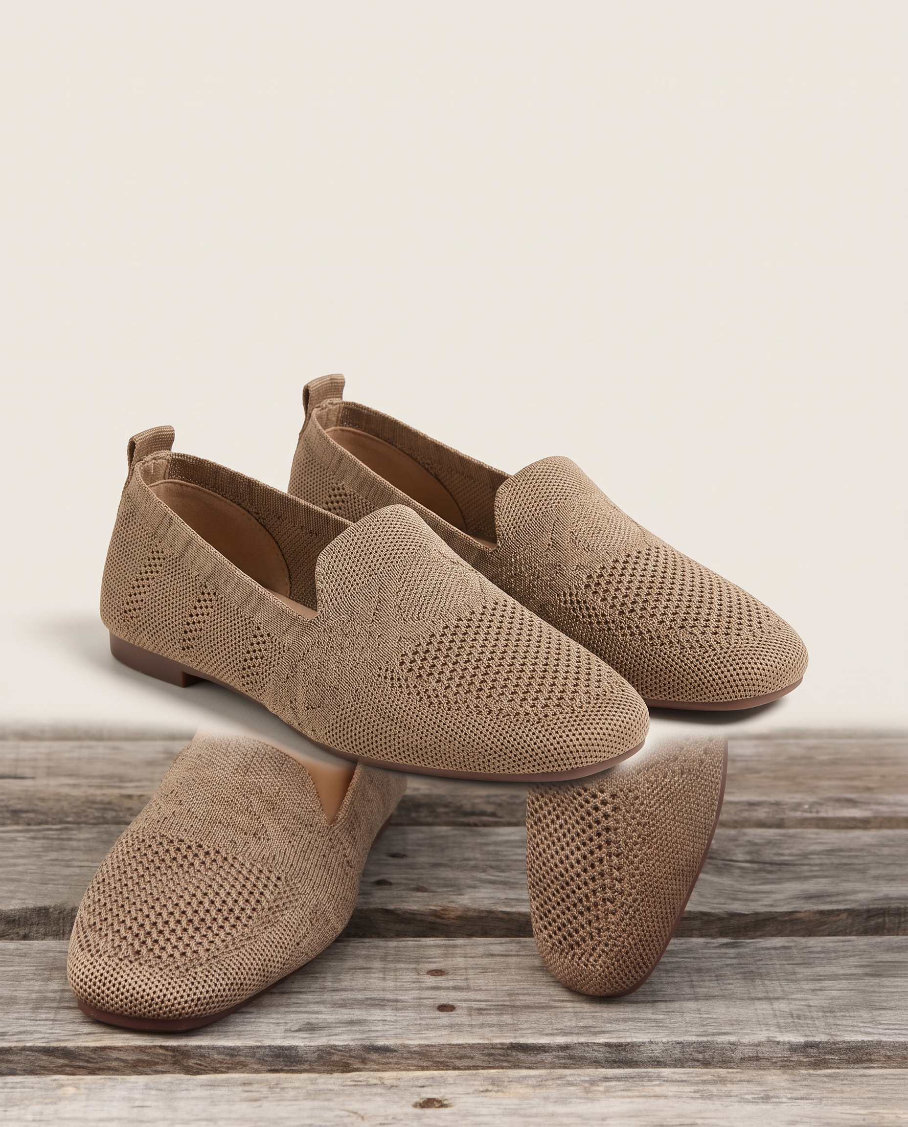 Clara Classic Everyday Slip-On Shoes — Khaki variant