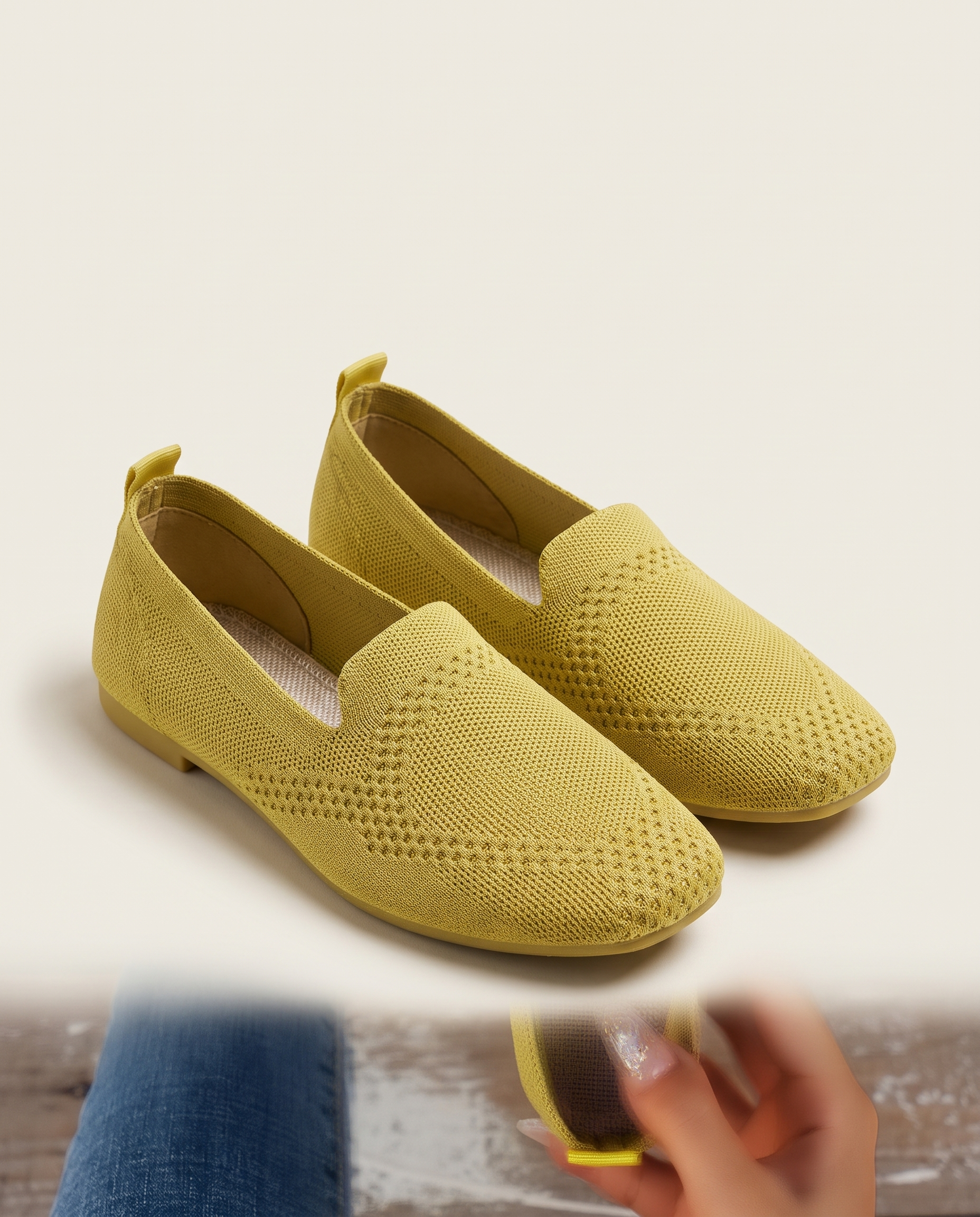 Clara Classic Everyday Slip-On Shoes — Yellow variant