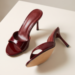 Cleo Elegant Patent Everyday Mules — detail view