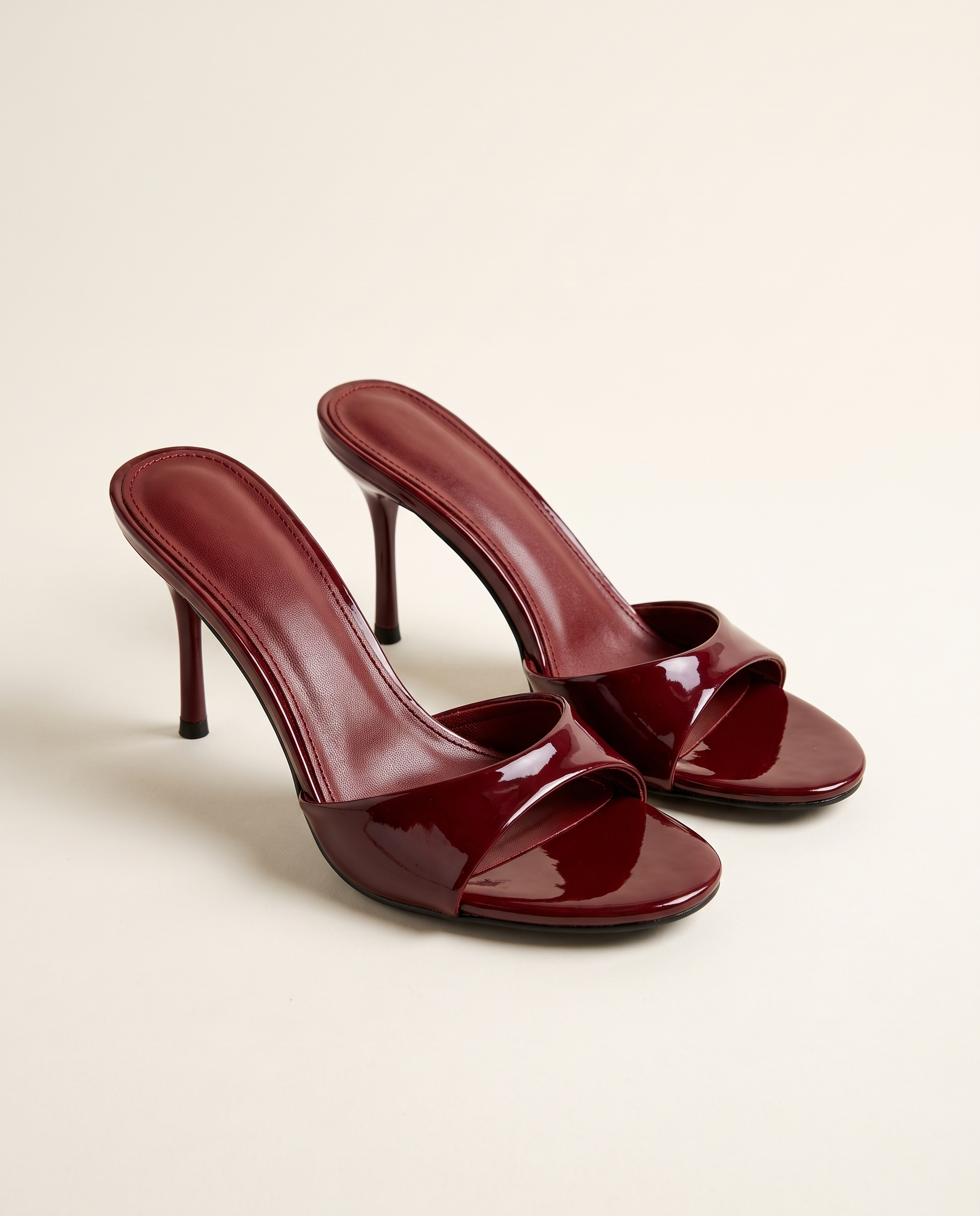 Cleo Elegant Patent Everyday Mules — hero view