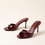 Cleo Elegant Patent Everyday Mules — side view