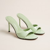 Cleo Elegant Patent Everyday Mules — Green variant