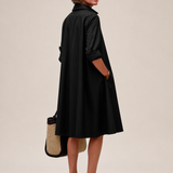 Collared A-Line Dress with Pockets – alternate product view