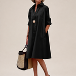 Collared A-Line Dress with Pockets – primary product view
