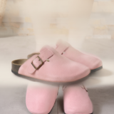 Comfortable Buckle-Strap Everyday Slip-On Clogs — side view