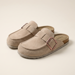 Dahlia Classic Suede Slip-On Mules — hero view