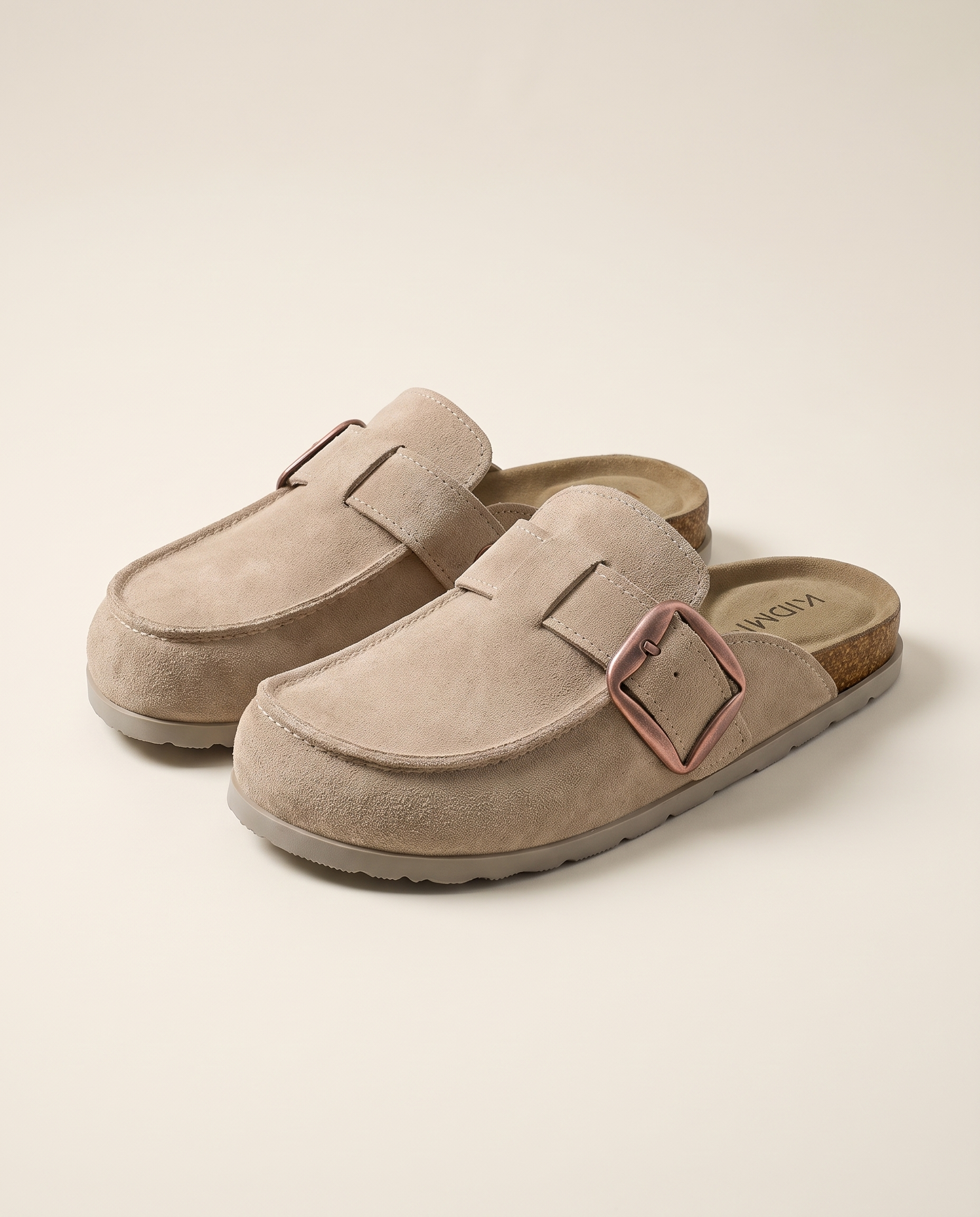 Dahlia Classic Suede Slip-On Mules — hero view